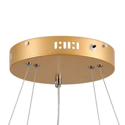 DIAMOND KLV-101-0236-V2 Κρεμαστό Φωτιστικό Οροφής LED 75W 7500lm 360° AC 220-240V IP20 Ρυθμιζόμενο Λευκό CCT με Χειριστήριο από 2700K έως 6000K Dimmable - Lumileds SMD Chip - Χρυσό Πλατίνα - Μ60 x Π60 x Υ40