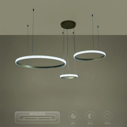 DIAMOND KLV-101-0244 Κρεμαστό Φωτιστικό Οροφής LED 100W 10000lm 180° AC 220-240V IP20 Ρυθμιζόμενο Λευκό CCT με Χειριστήριο από 2700K έως 6000K Dimmable - Lumileds SMD Chip - Χρυσό Πλατίνα - Μ110 x Π110 x Υ60