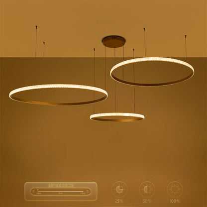 DIAMOND KLV-101-0246 Κρεμαστό Φωτιστικό Οροφής LED 150W 15000lm 180° AC 220-240V IP20 Ρυθμιζόμενο Λευκό CCT με Χειριστήριο από 2700K έως 6000K Dimmable - Lumileds SMD Chip - Χρυσό Πλατίνα - Μ170 x Π170 x Υ60