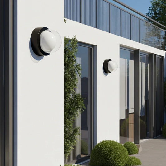 NEXA KLV-101-0249 Φωτιστικό Τοίχου / Απλίκα LED 6W 360lm 180° AC 220-240V Αδιάβροχο IP65 Μπλε - Sanan SMD Chip & TÜV SÜD Driver - Μαύρο Ματ - Μ11 x Π8.5 x Υ11