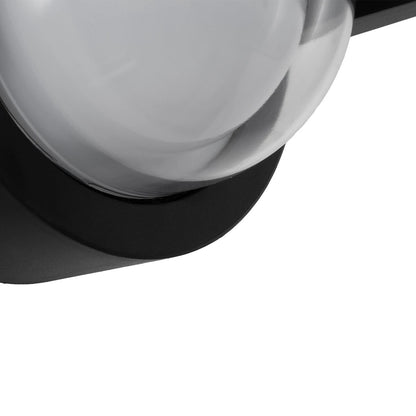 NEXA KLV-101-0253 Φωτιστικό Τοίχου / Απλίκα LED 6W 360lm 180° AC 220-240V Αδιάβροχο IP65 Μπλε - Sanan SMD Chip & TÜV SÜD Driver - Μαύρο Ματ - Μ11 x Π9 x Υ11