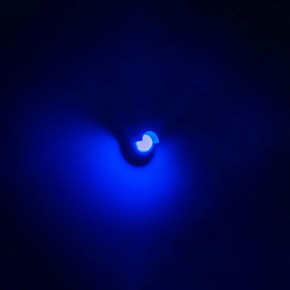 NEXA KLV-101-0253 Φωτιστικό Τοίχου / Απλίκα LED 6W 360lm 180° AC 220-240V Αδιάβροχο IP65 Μπλε - Sanan SMD Chip & TÜV SÜD Driver - Μαύρο Ματ - Μ11 x Π9 x Υ11