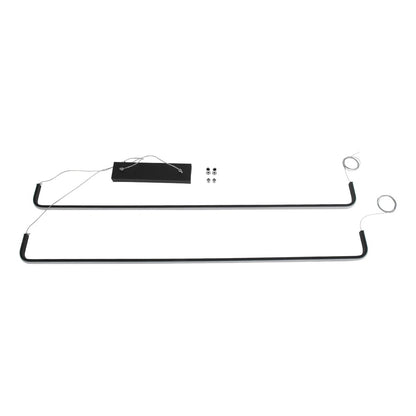 LINARIA KLV-101-0258-V2 Κρεμαστό Φωτιστικό Οροφής LED 72W 7200lm 180° AC 220-240V IP20 Ρυθμιζόμενο Λευκό CCT με Χειριστήριο από 2700K έως 6000K Dimmable - Lumileds SMD Chip - Μαύρο Ματ - Μ220 x Π4 x Υ25
