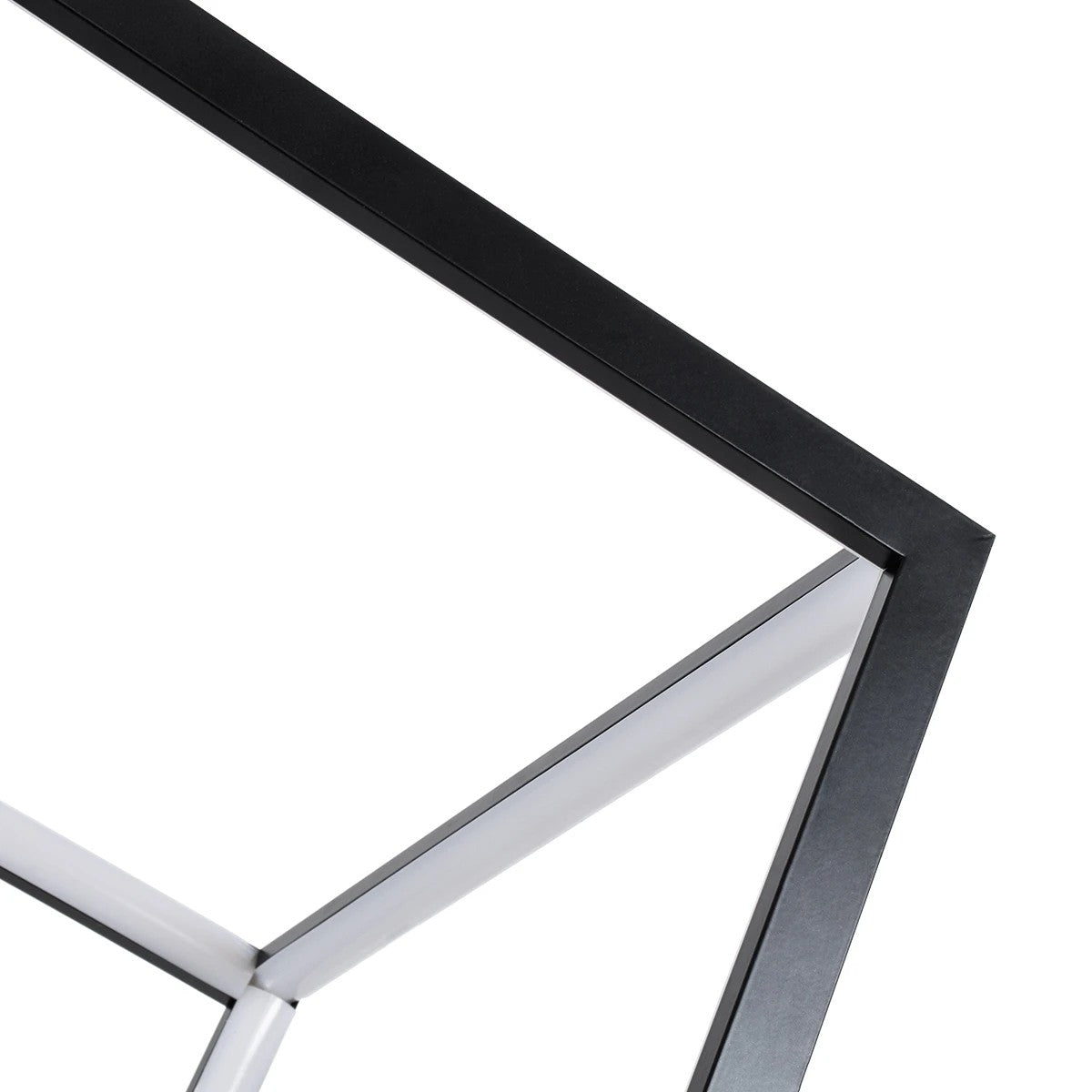 KIBOO KLV-101-0261 Κρεμαστό Φωτιστικό Οροφής LED 36W 3600lm 360° AC 220-240V IP20 Ρυθμιζόμενο Λευκό CCT με Χειριστήριο από 2700K έως 6000K Dimmable - Lumileds SMD Chip - Μαύρο Ματ - Μ40 x Π40 x Υ40