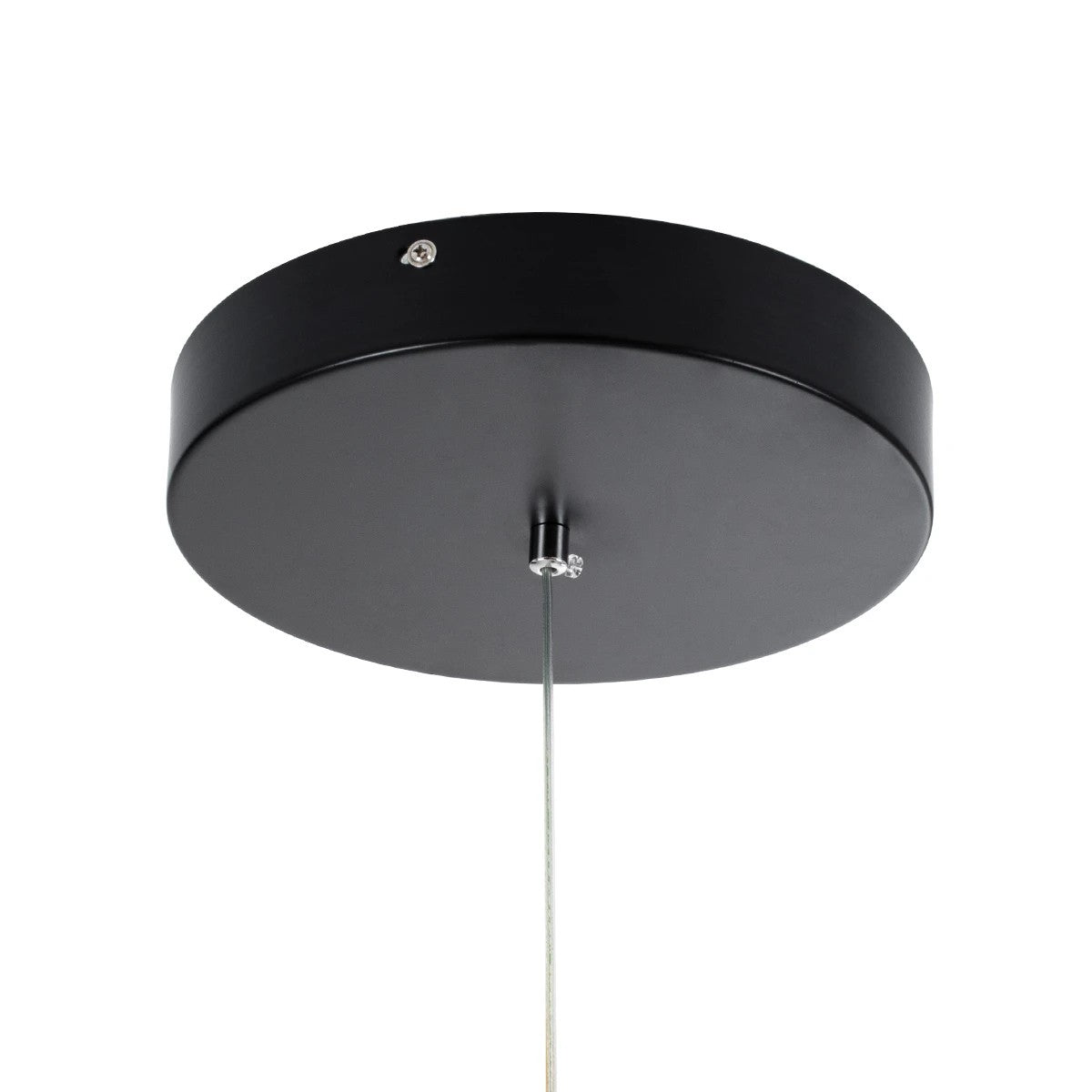 KIBOO KLV-101-0261 Κρεμαστό Φωτιστικό Οροφής LED 36W 3600lm 360° AC 220-240V IP20 Ρυθμιζόμενο Λευκό CCT με Χειριστήριο από 2700K έως 6000K Dimmable - Lumileds SMD Chip - Μαύρο Ματ - Μ40 x Π40 x Υ40