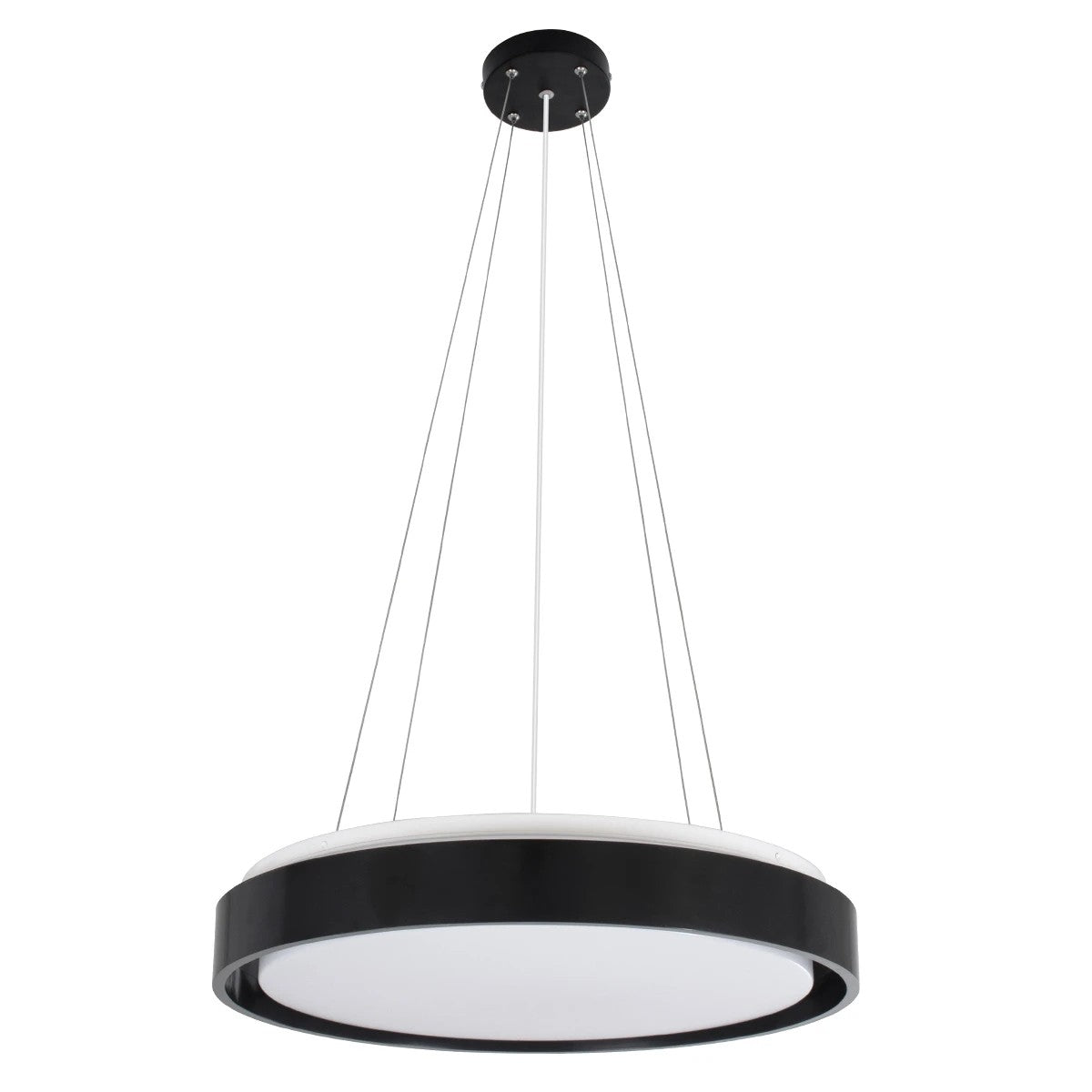 BARCHETTA KLV-101-0265 Κρεμαστό Φωτιστικό Οροφής LED 72W 7200lm 120° AC 220-240V IP20 Ρυθμιζόμενο Λευκό CCT με Χειριστήριο από 2700K έως 6000K Dimmable - Lumileds SMD Chip - Μαύρο Ματ - Μ48 x Π48 x Υ8.2