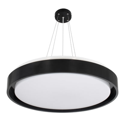 BARCHETTA KLV-101-0265-V2 Φωτιστικό Οροφής LED 72W 7200lm 120° AC 220-240V IP20 Ρυθμιζόμενο Λευκό CCT με Χειριστήριο από 2700K έως 6000K Dimmable - Lumileds SMD Chip - Μαύρο Ματ - Μ48 x Π48 x Υ8.2