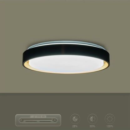 BARCHETTA KLV-101-0266-V2 Φωτιστικό Οροφής LED 72W 7200lm 120° AC 220-240V IP20 Ρυθμιζόμενο Λευκό CCT με Χειριστήριο από 2700K έως 6000K Dimmable - Lumileds SMD Chip - Μαύρο & Σαμπανιζέ Χρυσό Ματ - Μ48 x Π48 x Υ8.2