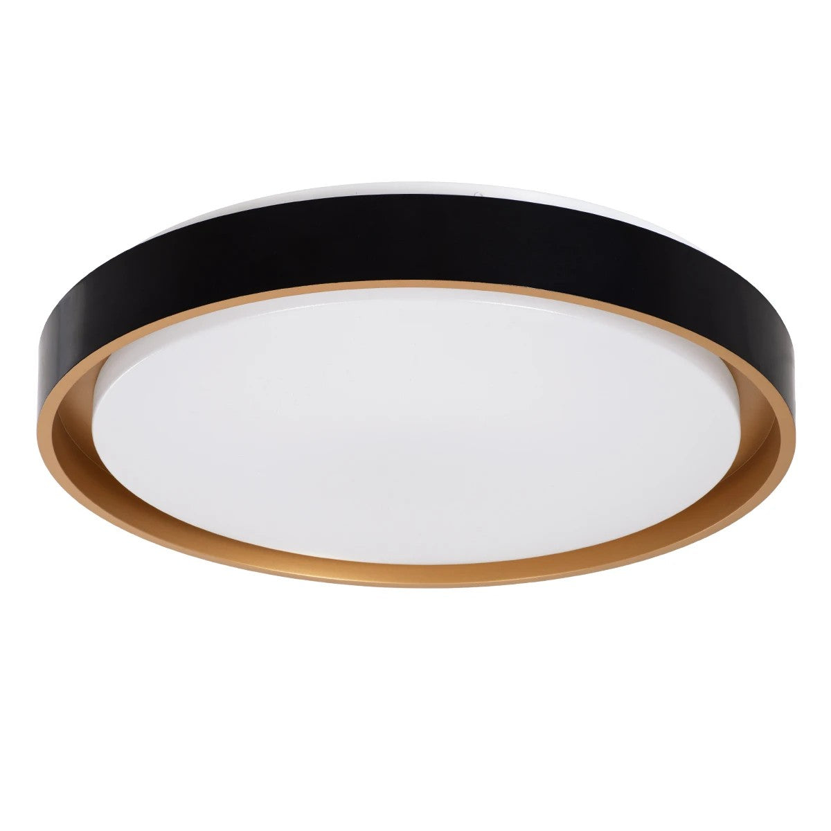 BARCHETTA KLV-101-0266-V2 Φωτιστικό Οροφής LED 72W 7200lm 120° AC 220-240V IP20 Ρυθμιζόμενο Λευκό CCT με Χειριστήριο από 2700K έως 6000K Dimmable - Lumileds SMD Chip - Μαύρο & Σαμπανιζέ Χρυσό Ματ - Μ48 x Π48 x Υ8.2