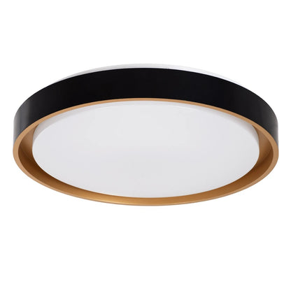 BARCHETTA KLV-101-0266-V2 Φωτιστικό Οροφής LED 72W 7200lm 120° AC 220-240V IP20 Ρυθμιζόμενο Λευκό CCT με Χειριστήριο από 2700K έως 6000K Dimmable - Lumileds SMD Chip - Μαύρο & Σαμπανιζέ Χρυσό Ματ - Μ48 x Π48 x Υ8.2