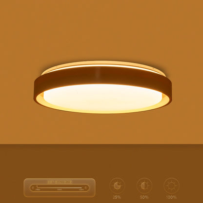BARCHETTA KLV-101-0267-V2 Φωτιστικό Οροφής LED 72W 7200lm 120° AC 220-240V IP20 Ρυθμιζόμενο Λευκό CCT με Χειριστήριο από 2700K έως 6000K Dimmable - Lumileds SMD Chip - Λευκό & Σαμπανιζέ Χρυσό Ματ - Μ48 x Π48 x Υ8.2