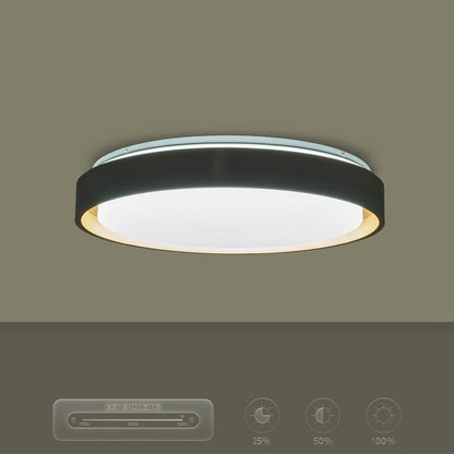 BARCHETTA KLV-101-0267-V2 Φωτιστικό Οροφής LED 72W 7200lm 120° AC 220-240V IP20 Ρυθμιζόμενο Λευκό CCT με Χειριστήριο από 2700K έως 6000K Dimmable - Lumileds SMD Chip - Λευκό & Σαμπανιζέ Χρυσό Ματ - Μ48 x Π48 x Υ8.2