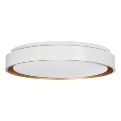 BARCHETTA KLV-101-0267-V2 Φωτιστικό Οροφής LED 72W 7200lm 120° AC 220-240V IP20 Ρυθμιζόμενο Λευκό CCT με Χειριστήριο από 2700K έως 6000K Dimmable - Lumileds SMD Chip - Λευκό & Σαμπανιζέ Χρυσό Ματ - Μ48 x Π48 x Υ8.2