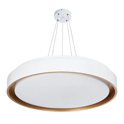 BARCHETTA KLV-101-0267-V2 Φωτιστικό Οροφής LED 72W 7200lm 120° AC 220-240V IP20 Ρυθμιζόμενο Λευκό CCT με Χειριστήριο από 2700K έως 6000K Dimmable - Lumileds SMD Chip - Λευκό & Σαμπανιζέ Χρυσό Ματ - Μ48 x Π48 x Υ8.2