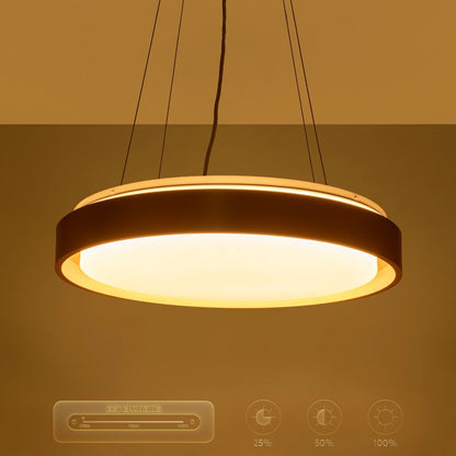 BARCHETTA KLV-101-0268 Κρεμαστό Φωτιστικό Οροφής LED 72W 7200lm 120° AC 220-240V IP20 Ρυθμιζόμενο Λευκό CCT με Χειριστήριο από 2700K έως 6000K Dimmable - Lumileds SMD Chip - Σαμπανιζέ Χρυσό Ματ - Μ48 x Π48 x Υ8.2