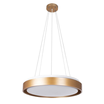 BARCHETTA KLV-101-0268 Κρεμαστό Φωτιστικό Οροφής LED 72W 7200lm 120° AC 220-240V IP20 Ρυθμιζόμενο Λευκό CCT με Χειριστήριο από 2700K έως 6000K Dimmable - Lumileds SMD Chip - Σαμπανιζέ Χρυσό Ματ - Μ48 x Π48 x Υ8.2