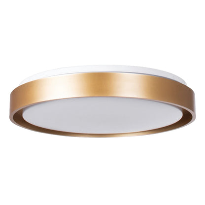 BARCHETTA KLV-101-0268-V2 Φωτιστικό Οροφής LED 72W 7200lm 120° AC 220-240V IP20 Ρυθμιζόμενο Λευκό CCT με Χειριστήριο από 2700K έως 6000K Dimmable - Lumileds SMD Chip - Σαμπανιζέ Χρυσό Ματ - Μ48 x Π48 x Υ8.2