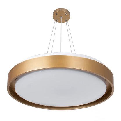 BARCHETTA KLV-101-0268-V2 Φωτιστικό Οροφής LED 72W 7200lm 120° AC 220-240V IP20 Ρυθμιζόμενο Λευκό CCT με Χειριστήριο από 2700K έως 6000K Dimmable - Lumileds SMD Chip - Σαμπανιζέ Χρυσό Ματ - Μ48 x Π48 x Υ8.2