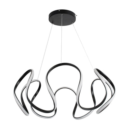 TARANTULA KLV-101-0269 Κρεμαστό Φωτιστικό Οροφής LED 120W 12000lm 360° AC 220-240V IP20 Ρυθμιζόμενο Λευκό CCT με Χειριστήριο από 2700K έως 6000K Dimmable - Lumileds SMD Chip - Μαύρο Ματ - Μ78 x Π78 x Υ31.5