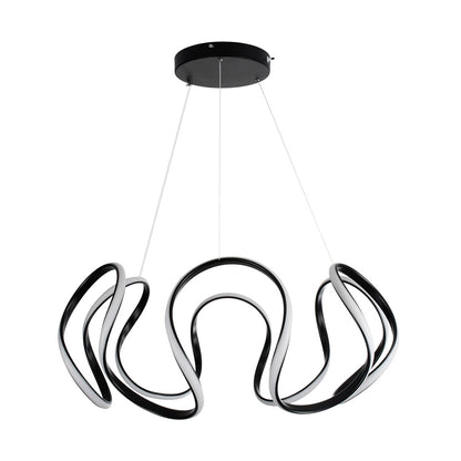 TARANTULA KLV-101-0269 Κρεμαστό Φωτιστικό Οροφής LED 120W 12000lm 360° AC 220-240V IP20 Ρυθμιζόμενο Λευκό CCT με Χειριστήριο από 2700K έως 6000K Dimmable - Lumileds SMD Chip - Μαύρο Ματ - Μ78 x Π78 x Υ31.5