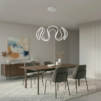 TARANTULA KLV-101-0270 LED Ceiling Pendant Lamp 120W 12000lm 360° AC 220-240V IP20 Adjustable White CCT with Remote Control from 2700K to 6000K Dimmable - Lumileds SMD Chip - Matte White - L78 x W78 x H31.5