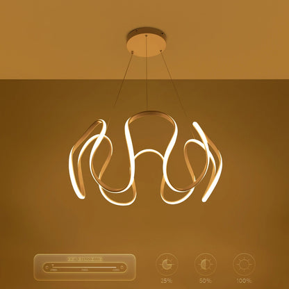 TARANTULA KLV-101-0270 LED Ceiling Pendant Lamp 120W 12000lm 360° AC 220-240V IP20 Adjustable White CCT with Remote Control from 2700K to 6000K Dimmable - Lumileds SMD Chip - Matte White - L78 x W78 x H31.5