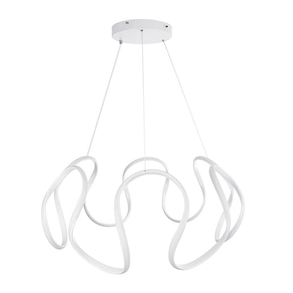 TARANTULA KLV-101-0270 LED Ceiling Pendant Lamp 120W 12000lm 360° AC 220-240V IP20 Adjustable White CCT with Remote Control from 2700K to 6000K Dimmable - Lumileds SMD Chip - Matte White - L78 x W78 x H31.5