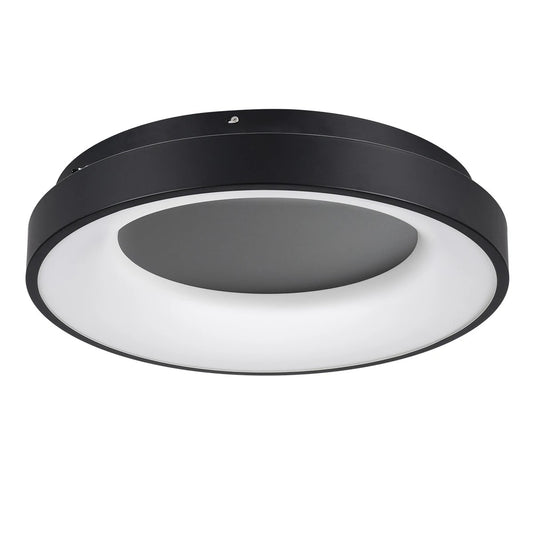 SALEM KLV-101-0277 Φωτιστικό Οροφής LED 75W 7500lm 120° AC 220-240V IP20 Ρυθμιζόμενο Λευκό CCT με Χειριστήριο από 2700K έως 6000K Dimmable - Lumileds SMD Chip - Μαύρο Ματ - Μ45 x Π45 x Υ9.5