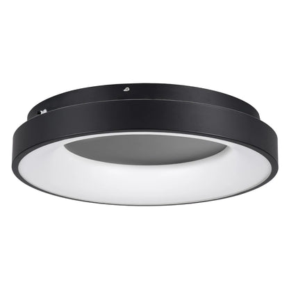 SALEM KLV-101-0277 Φωτιστικό Οροφής LED 75W 7500lm 120° AC 220-240V IP20 Ρυθμιζόμενο Λευκό CCT με Χειριστήριο από 2700K έως 6000K Dimmable - Lumileds SMD Chip - Μαύρο Ματ - Μ45 x Π45 x Υ9.5