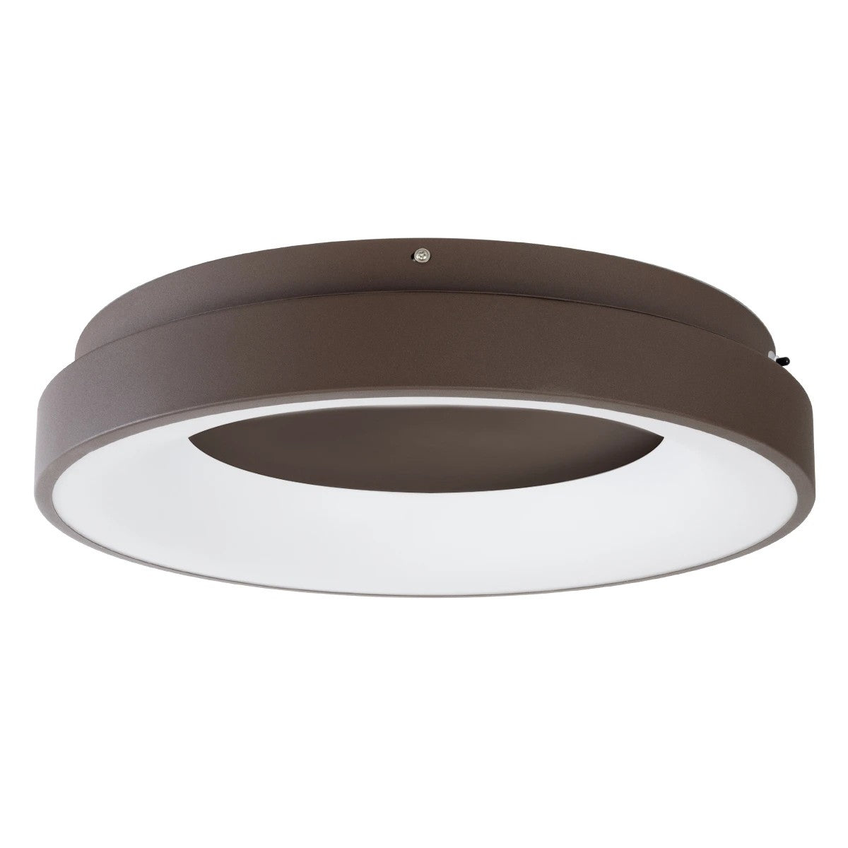 SALEM KLV-101-0280 Φωτιστικό Οροφής LED 75W 7500lm 120° AC 220-240V IP20 Ρυθμιζόμενο Λευκό CCT με Χειριστήριο από 2700K έως 6000K Dimmable - Lumileds SMD Chip - Καφέ Ματ - Μ45 x Π45 x Υ9.5