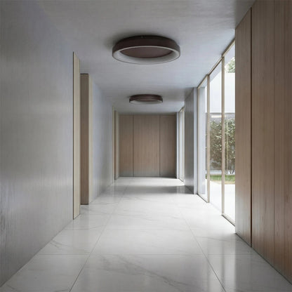 SALEM KLV-101-0284 Φωτιστικό Οροφής LED 105W 10500lm 120° AC 220-240V IP20 Ρυθμιζόμενο Λευκό CCT με Χειριστήριο από 2700K έως 6000K Dimmable - Lumileds SMD Chip - Καφέ Ματ - Μ60 x Π60 x Υ9.5