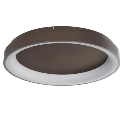 SALEM KLV-101-0284 Φωτιστικό Οροφής LED 105W 10500lm 120° AC 220-240V IP20 Ρυθμιζόμενο Λευκό CCT με Χειριστήριο από 2700K έως 6000K Dimmable - Lumileds SMD Chip - Καφέ Ματ - Μ60 x Π60 x Υ9.5