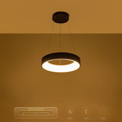 SALEM KLV-101-0285 Κρεμαστό Φωτιστικό Οροφής LED 75W 7500lm 120° AC 220-240V IP20 Ρυθμιζόμενο Λευκό CCT με Χειριστήριο από 2700K έως 6000K Dimmable - Lumileds SMD Chip - Μαύρο Ματ - Μ45 x Π45 x Υ6