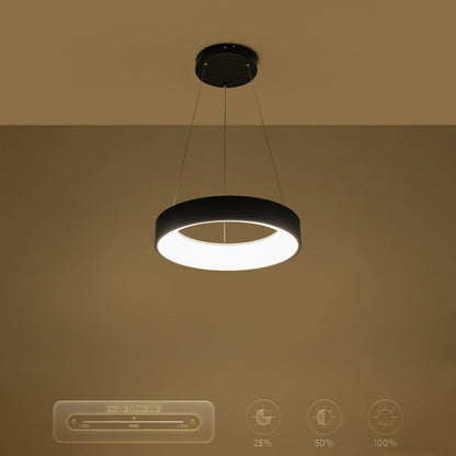 SALEM KLV-101-0285 Κρεμαστό Φωτιστικό Οροφής LED 75W 7500lm 120° AC 220-240V IP20 Ρυθμιζόμενο Λευκό CCT με Χειριστήριο από 2700K έως 6000K Dimmable - Lumileds SMD Chip - Μαύρο Ματ - Μ45 x Π45 x Υ6