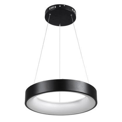 SALEM KLV-101-0285 Κρεμαστό Φωτιστικό Οροφής LED 75W 7500lm 120° AC 220-240V IP20 Ρυθμιζόμενο Λευκό CCT με Χειριστήριο από 2700K έως 6000K Dimmable - Lumileds SMD Chip - Μαύρο Ματ - Μ45 x Π45 x Υ6