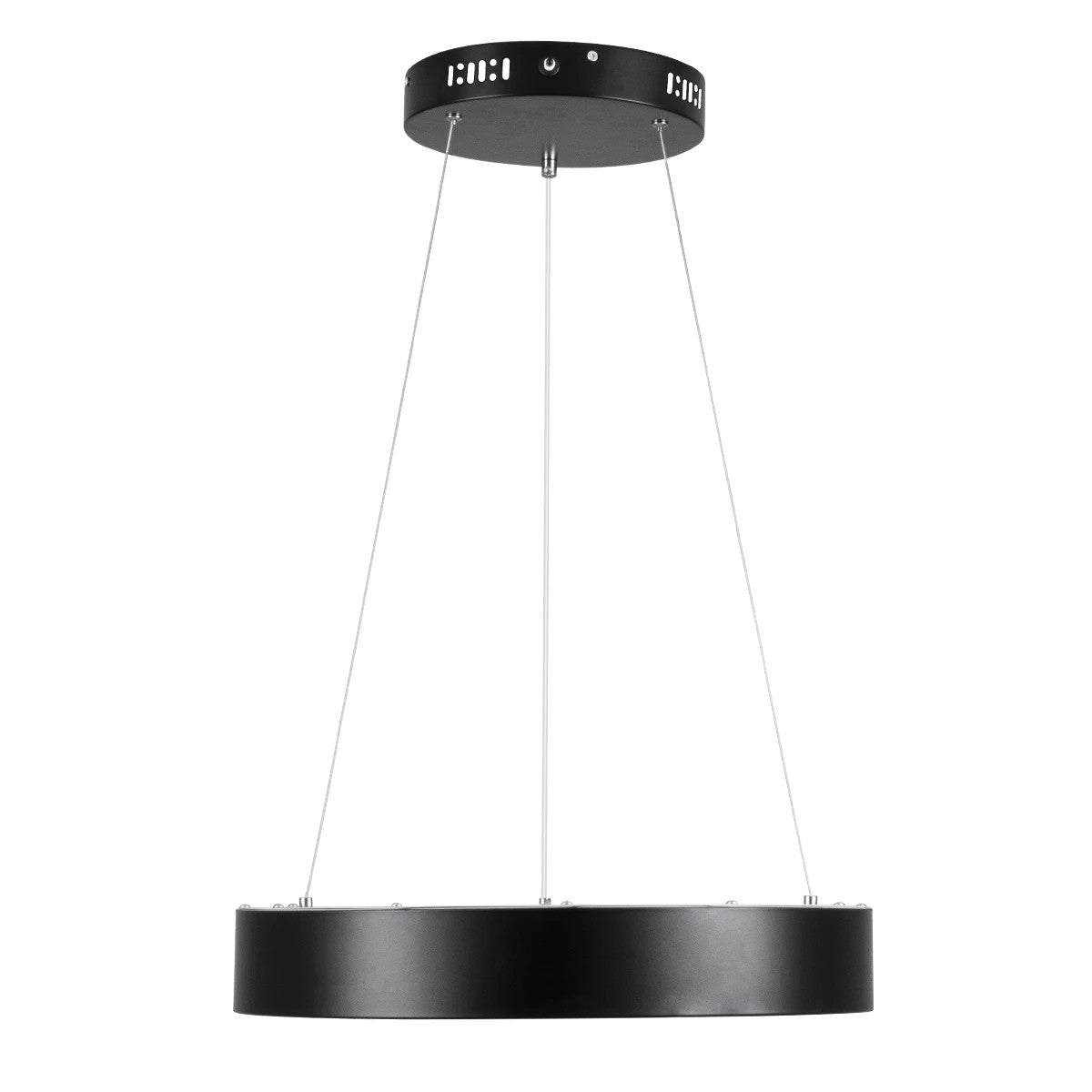 SALEM KLV-101-0285 Κρεμαστό Φωτιστικό Οροφής LED 75W 7500lm 120° AC 220-240V IP20 Ρυθμιζόμενο Λευκό CCT με Χειριστήριο από 2700K έως 6000K Dimmable - Lumileds SMD Chip - Μαύρο Ματ - Μ45 x Π45 x Υ6