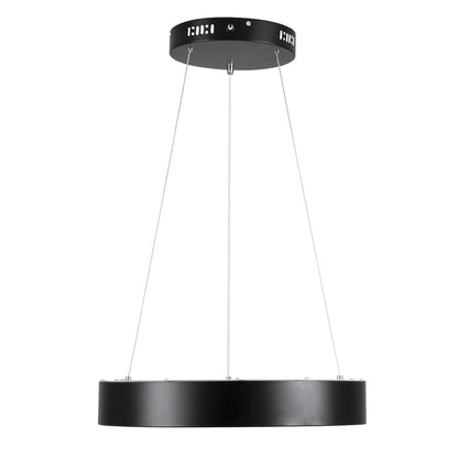 SALEM KLV-101-0285 Κρεμαστό Φωτιστικό Οροφής LED 75W 7500lm 120° AC 220-240V IP20 Ρυθμιζόμενο Λευκό CCT με Χειριστήριο από 2700K έως 6000K Dimmable - Lumileds SMD Chip - Μαύρο Ματ - Μ45 x Π45 x Υ6