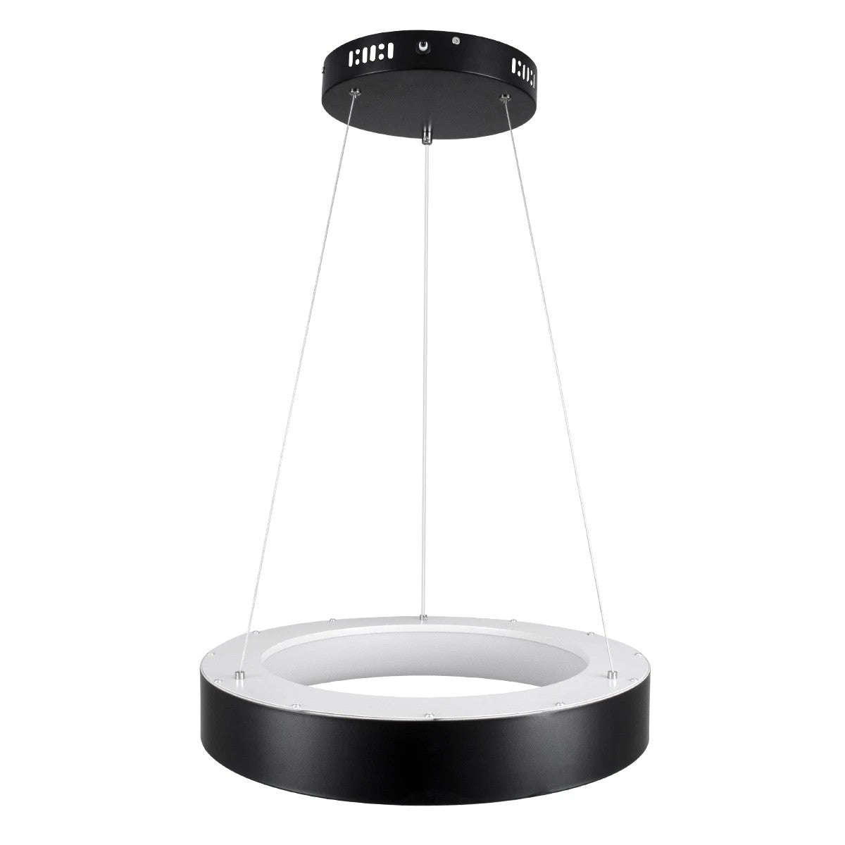 SALEM KLV-101-0285 Κρεμαστό Φωτιστικό Οροφής LED 75W 7500lm 120° AC 220-240V IP20 Ρυθμιζόμενο Λευκό CCT με Χειριστήριο από 2700K έως 6000K Dimmable - Lumileds SMD Chip - Μαύρο Ματ - Μ45 x Π45 x Υ6