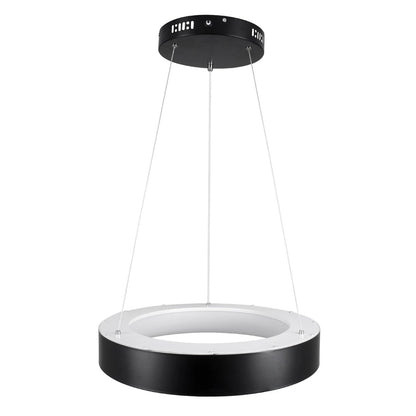 SALEM KLV-101-0285 Κρεμαστό Φωτιστικό Οροφής LED 75W 7500lm 120° AC 220-240V IP20 Ρυθμιζόμενο Λευκό CCT με Χειριστήριο από 2700K έως 6000K Dimmable - Lumileds SMD Chip - Μαύρο Ματ - Μ45 x Π45 x Υ6