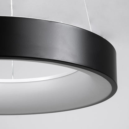 SALEM KLV-101-0285 Κρεμαστό Φωτιστικό Οροφής LED 75W 7500lm 120° AC 220-240V IP20 Ρυθμιζόμενο Λευκό CCT με Χειριστήριο από 2700K έως 6000K Dimmable - Lumileds SMD Chip - Μαύρο Ματ - Μ45 x Π45 x Υ6