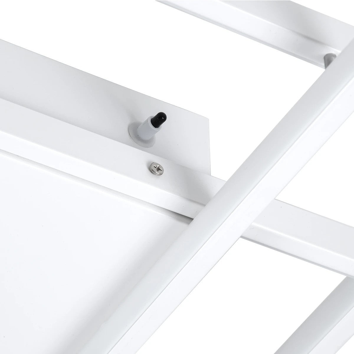 QUADRA KLV-101-0297 Φωτιστικό Οροφής LED 120W 12000lm 120° AC 220-240V IP20 Ρυθμιζόμενο Λευκό CCT με Χειριστήριο από 2700K έως 6000K Dimmable - Lumileds SMD Chip - Λευκό Ματ - Μ105 x Π60 x Υ9