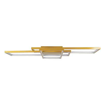 QUADRA KLV-101-0298 LED Ceiling Light 120W 12000lm 120° AC 220-240V IP20 Dimmable White CCT with Remote Control from 2700K to 6000K - Lumileds SMD Chip - Champagne Gold Matte - L105 x W60 x H9