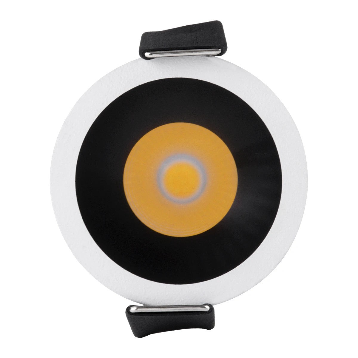 DOT KLV-101-0303 Recessed Downlight LED Spot 5W 650lm 38° AC 220-240V IP20 Natural White 4500K - Bridgelux COB Chip & TÜV SÜD Driver - White & Matte Black - L4 x W4 x H5.9 / D3.5