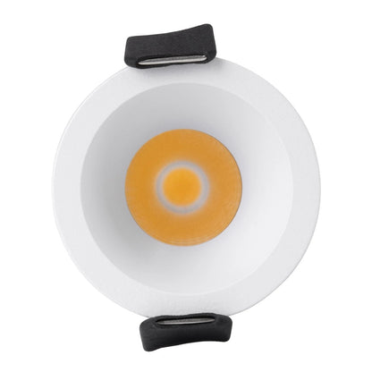 DOT KLV-101-0304 Recessed Downlight LED Spotlight 5W 650lm 38° AC 220-240V IP20 Natural White 4500K - Bridgelux COB Chip & TÜV SÜD Driver - Matte White - L4 x W4 x H5.9 / D3.5