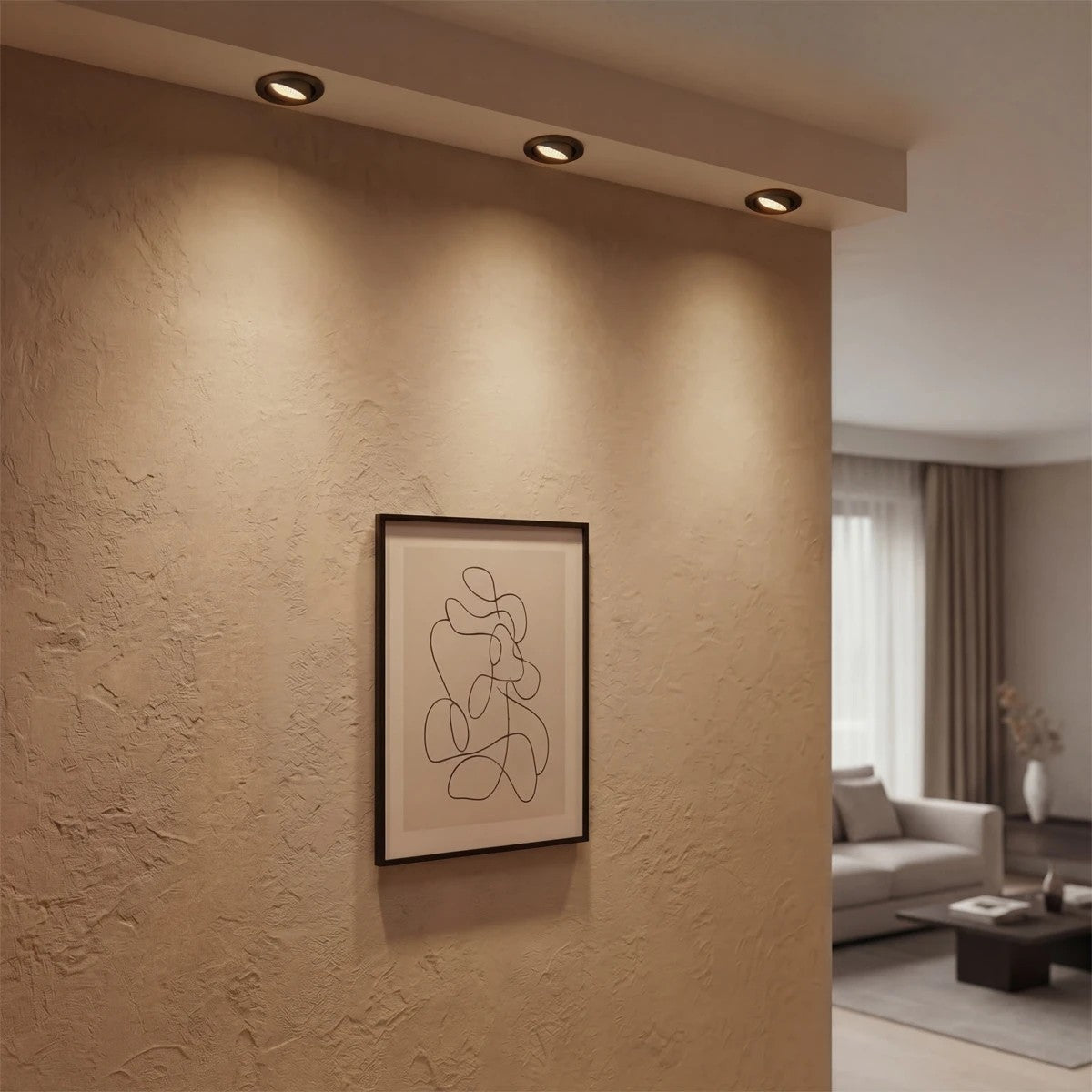 LEO KLV-101-0311 Χωνευτό Κινούμενο Φωτιστικό Downlight Σποτ με Honeycomb Anti-Glare Reflector LED 10W 1250lm 38° AC 220-240V IP20 Θερμό Λευκό 2700K - Bridgelux COB Chip & TÜV SÜD Driver - Μαύρο Ματ - Μ8.5 x Π8.5 x Υ6.6 / Q7.5