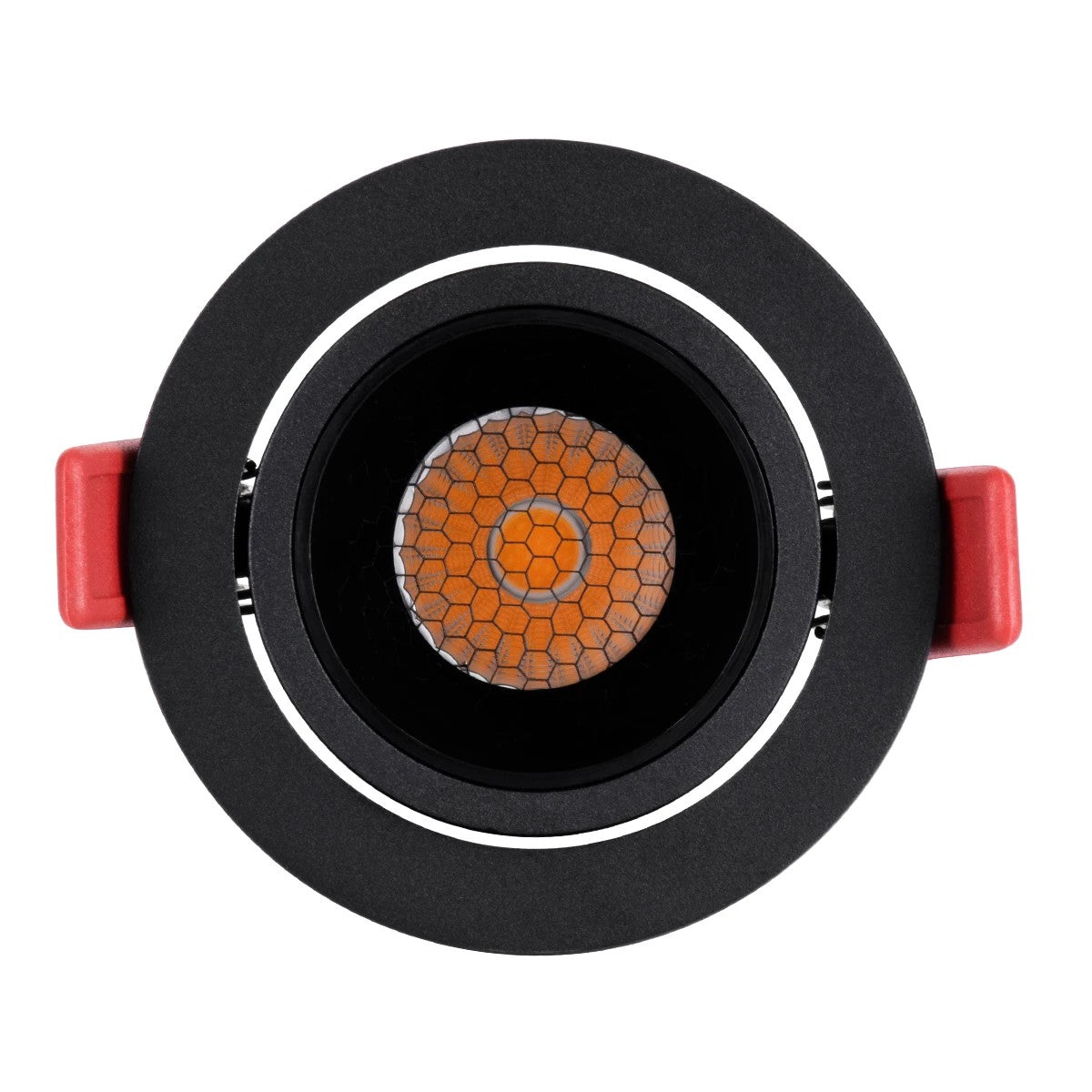 LEO KLV-101-0311 Χωνευτό Κινούμενο Φωτιστικό Downlight Σποτ με Honeycomb Anti-Glare Reflector LED 10W 1250lm 38° AC 220-240V IP20 Θερμό Λευκό 2700K - Bridgelux COB Chip & TÜV SÜD Driver - Μαύρο Ματ - Μ8.5 x Π8.5 x Υ6.6 / Q7.5