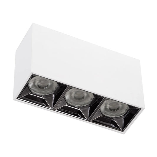 LUMINAR KLV-101-0330 Φωτιστικό Downlight Σποτ LED 12W 1680lm 36° AC 220-240V IP20 Φυσικό Λευκό 4500K - Osram SMD Chip & TÜV SÜD Driver - Λευκό Ματ - Μ11.8 x Π4.2 x Υ6.6
