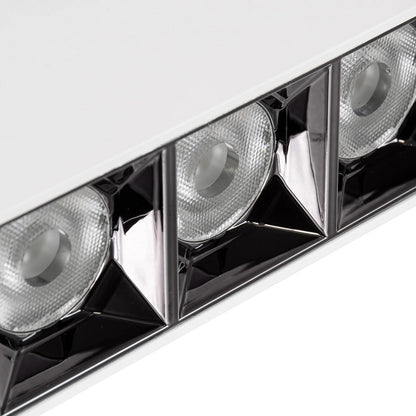 LUMINAR KLV-101-0330 Downlight LED Spot 12W 1680lm 36° AC 220-240V IP20 Natural White 4500K - Osram SMD Chip & TÜV SÜD Driver - Matte White - L11.8 x W4.2 x H6.6
