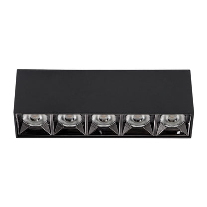 LUMINAR KLV-101-0333 Φωτιστικό Downlight Σποτ LED 20W 2800lm 36° AC 220-240V IP20 Φυσικό Λευκό 4500K - Osram SMD Chip & TÜV SÜD Driver - Μαύρο Ματ - Μ19.5 x Π4.2 x Υ6.6