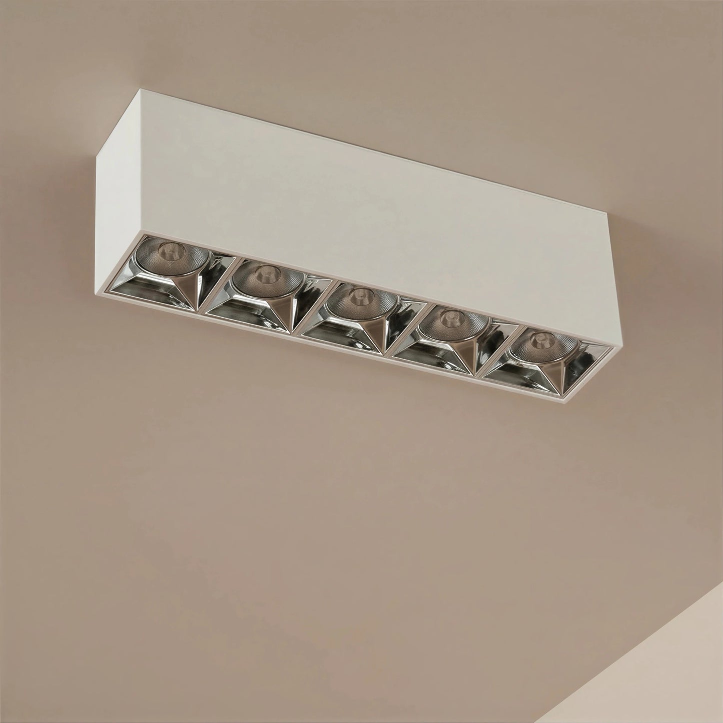 LUMINAR KLV-101-0334 Φωτιστικό Downlight Σποτ LED 20W 2800lm 36° AC 220-240V IP20 Φυσικό Λευκό 4500K - Osram SMD Chip & TÜV SÜD Driver - Λευκό Ματ - Μ19.5 x Π4.2 x Υ6.6